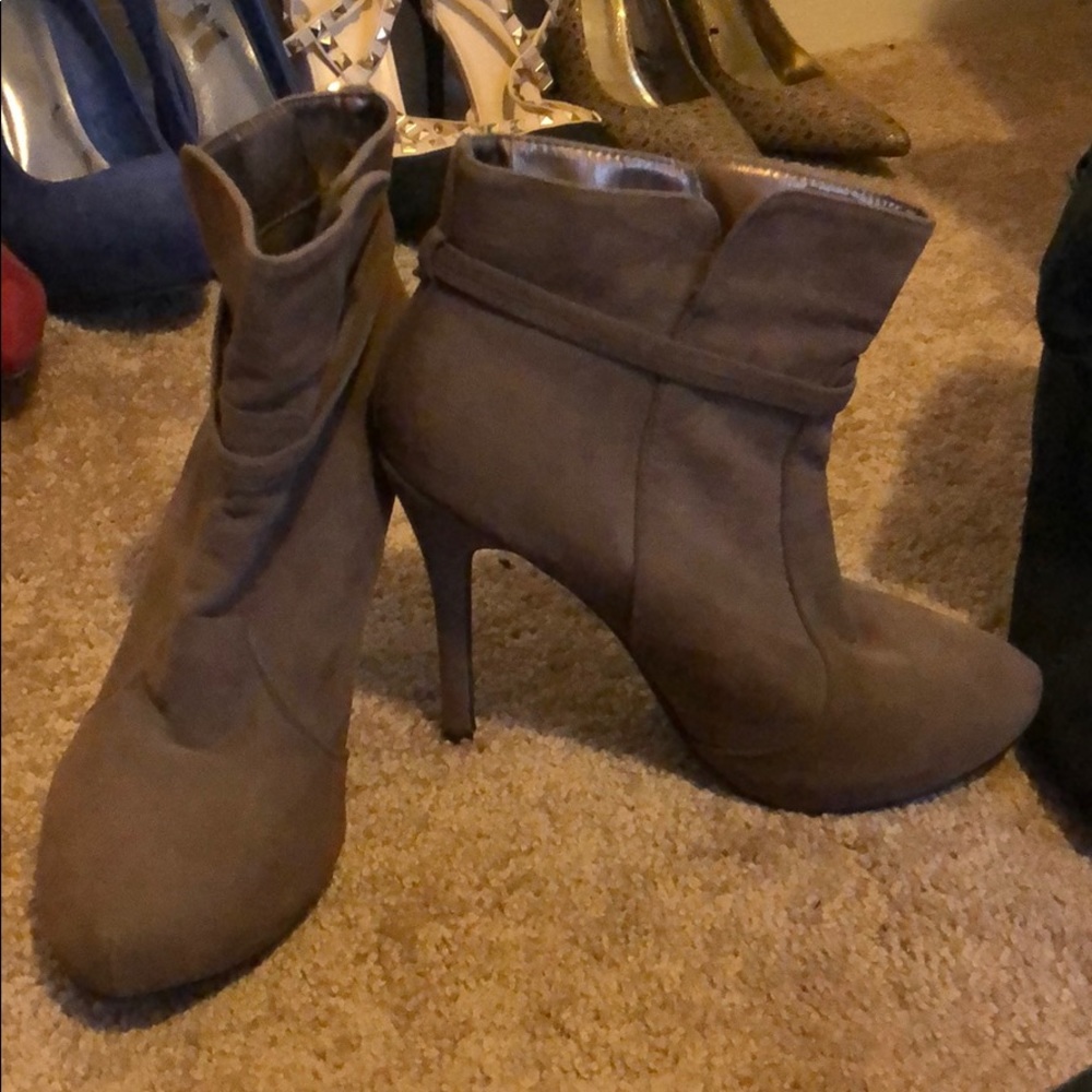 Brown booties